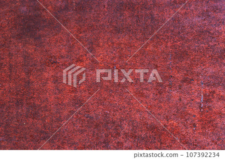 Metal surface texture withe rusty damage. 107392234