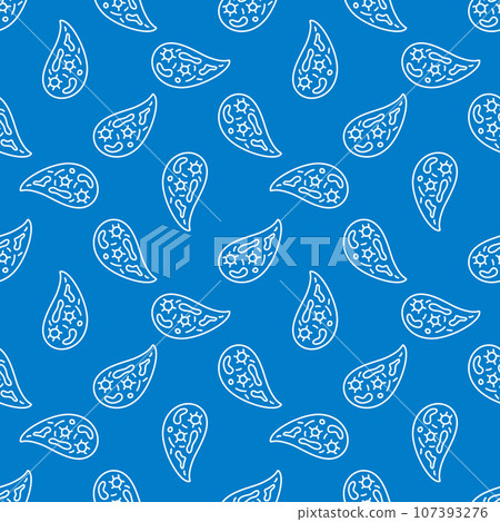 Microbe or Bacteria vector Infusorium outline blue seamless pattern Microbe or Bacteria vector Infusorium outline blue seamless pattern 107393276