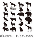 Animal icon set 107393909