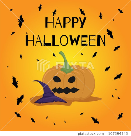 The vector illustration of Happy Halloween can - Stock