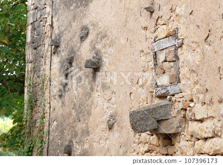 Details of an old French monastery 107396173