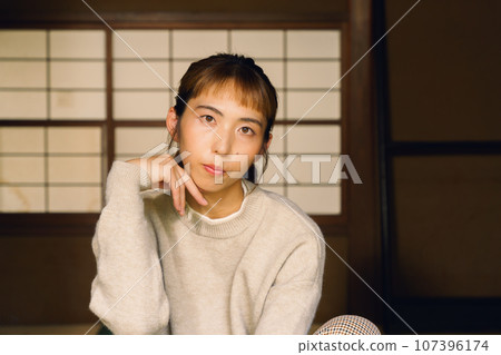 Portrait of a woman working 107396174