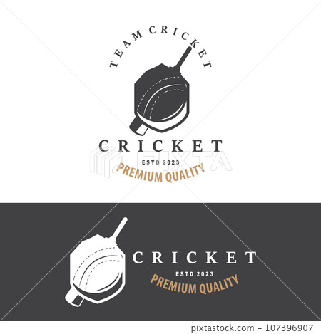 Cricket Sport Logo Design Vector Illustrator Template Cricket Sport Logo Design Vector Illustrator Template 107396907