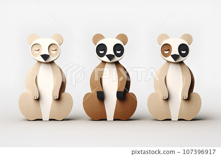 Cork lemur (3D pictograph) Cork lemur (3D pictograph) 107396917