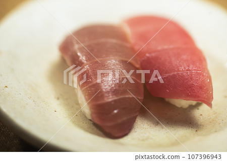 Red tuna nigiri Red tuna nigiri 107396943