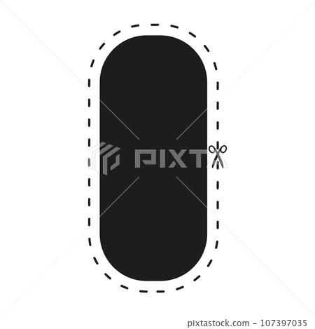 Cut line icon with scissor, cut here guidance, scissors and dash. Coupon mark and symbol for cropping, signifying voucher. Flat vector illustrations isolated in background. Cut line icon with scissor, cut here guidance, scissors and dash. Coupon mark and symbol for cropping, signifying voucher. Flat vector illustrations isolated in background. 107397035