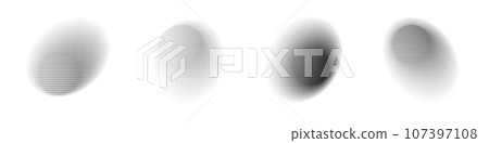 Grainy noise stippled dots in a gradient circle texture. Sand or grunge effect. half tone and brush elements. Flat vector illustration isolated on white background. Grainy noise stippled dots in a gradient circle texture. Sand or grunge effect. half tone and brush elements. Flat vector illustration isolated on white background. 107397108