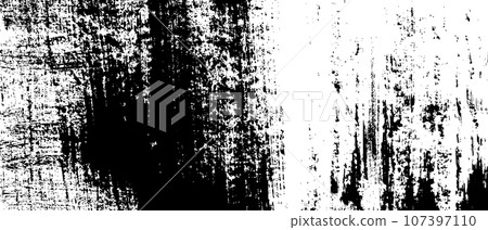 Hand drawn frame with a rough, torn edge featuring grunge elements and ink splatters. vintage photos or stamp for spray painting techniques. Flat vector illustration isolated Hand drawn frame with a rough, torn edge featuring grunge elements and ink splatters. vintage photos or stamp for spray painting techniques. Flat vector illustration isolated 107397110