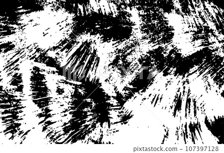 Vintage paper overlay featuring grain, scratches, and cracks old, distressed background effect. Flat vector illustration isolated 107397128