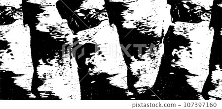 Hand drawn frame with a rough, torn edge featuring grunge elements and ink splatters. vintage photos or stamp for spray painting techniques. Flat vector illustration isolated 107397160