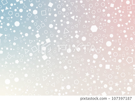 Geometric square pattern circle gradient presentation background  107397187