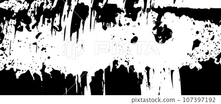 Grunge overlay splattered paint, textured corners, and dirty edges, vintage stamp look. Flat vector illustration isolated on white background. Grunge overlay splattered paint, textured corners, and dirty edges, vintage stamp look. Flat vector illustration isolated on white background. 107397192