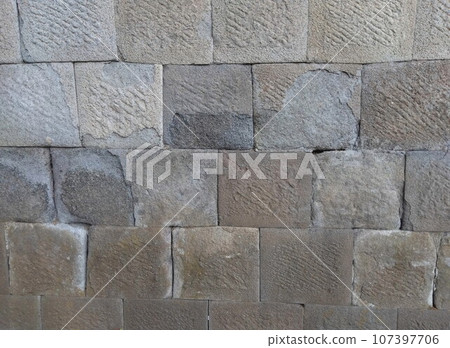 Stonework of the foundation of the temple bell tower 107397706