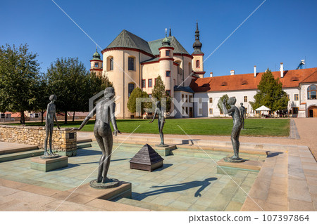 Piarist Church of the Finding of the Holy Cross, Litomysl, Czech Republic Piarist Church of the Finding of the Holy Cross, Litomysl, Czech Republic 107397864