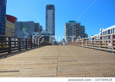 北九州市小倉的木橋(常盤橋) 北九州市小倉的木橋(常盤橋) 107399426