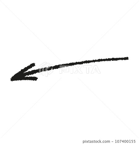 Doodle emphasis arrow icon. Design quirky twist zigzag line, spring coil, curve wave. Vector illustration 107400155