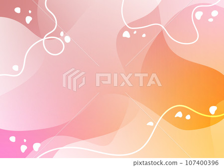 Colorful line art vivid gradient soft minimal style background 107400396