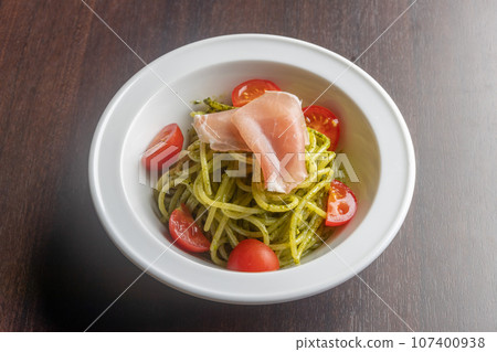 mini genovese sauce pasta mini genovese sauce pasta 107400938