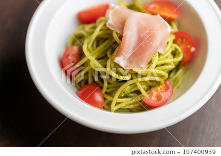 mini genovese sauce pasta mini genovese sauce pasta 107400939