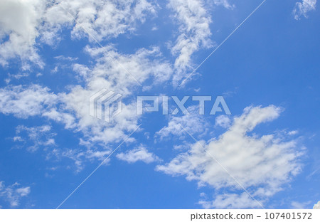 White clouds in the blue sky 107401572