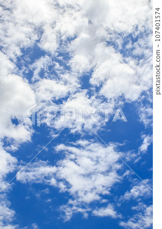 White clouds in the blue sky 107401574