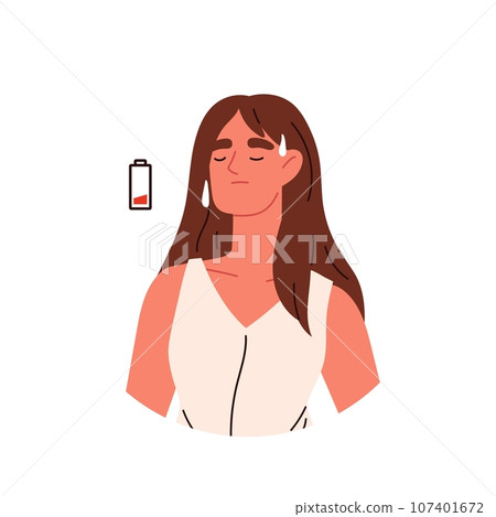 Sick Person Character Set. Woman with influenza and flu symptoms. Characters with fever, headache, and cold. Flat illustrations isolated on white background. Sick Person Character Set. Woman with influenza and flu symptoms. Characters with fever, headache, and cold. Flat illustrations isolated on white background. 107401672