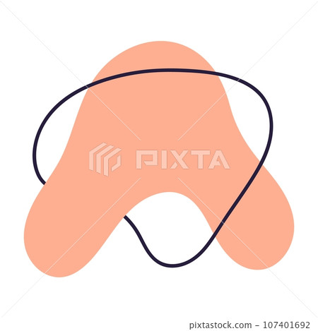 Organic abstract forms. Fluid and irregular elements in creative and simple amoeba. Amorphous Liquid Design. Isolated vector illustrations on white background. Organic abstract forms. Fluid and irregular elements in creative and simple amoeba. Amorphous Liquid Design. Isolated vector illustrations on white background. 107401692