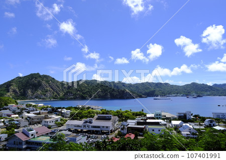 Ogasawara Maru entering Futami Port, Chichijima 107401991