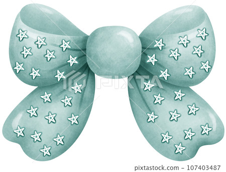 Colorful Gift Bow Decoration - Handmade Festive Craft Detail 107403487