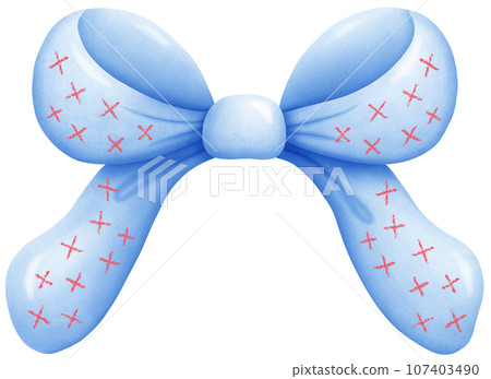 Colorful Gift Bow Decoration - Handmade Festive Craft Detail 107403490