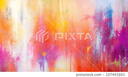 Vibrant Modern Artwork: Abstract Oil and Acrylic Painting on Canvas with Artistic Texture. Generative AI. 107403881