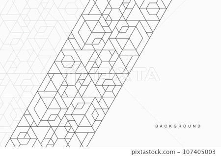 Abstract geometric technological background. Vector creative design. Abstract geometric technological background. Vector creative design. 107405003