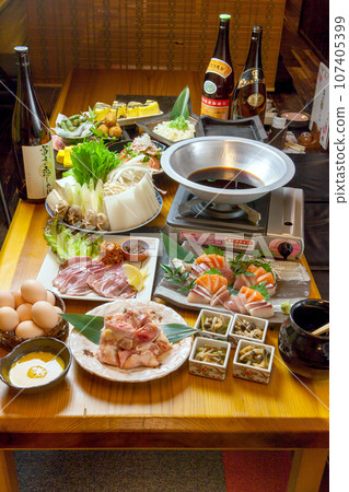 以壽喜燒為中心的宴會套餐 以壽喜燒為中心的宴會套餐 107405399