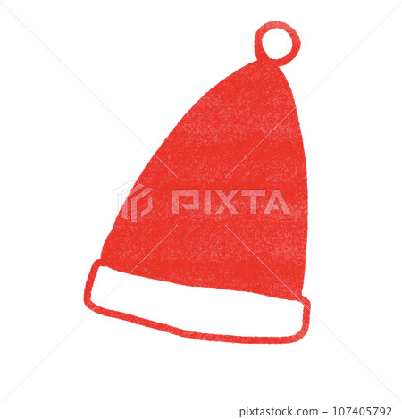 stamp style santa hat stamp style santa hat 107405792