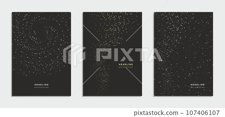 Abstract night starry sky brochure. Vector business flyer. Abstract night starry sky brochure. Vector business flyer. 107406107