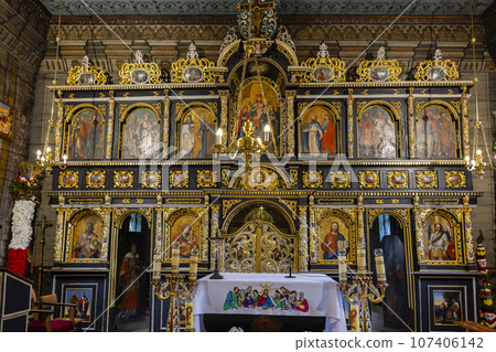 St. Michael Archangel's gothic wooden church, Brunary, Lesser Poland Voivodeship, Poland 107406142