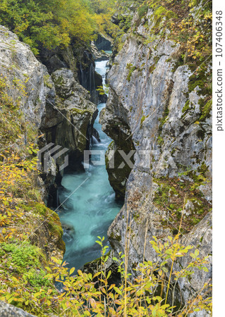 Great Soca Gorge (Velika korita Soce), Triglavski national park, Slovenia 107406348