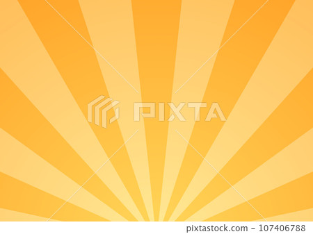 Concentrated line background yellow golden orange vector 107406788