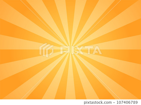 Concentrated line background yellow golden orange vector 107406789