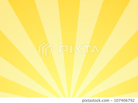 Concentrated line background yellow golden orange vector 107406792