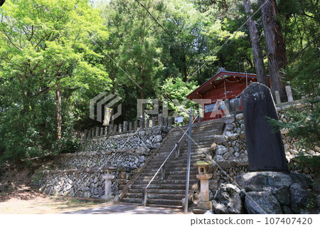 Scenery of Obata Hachiman Shrine in Obata, Kanra Town, Kanra District, Gunma Prefecture 107407420