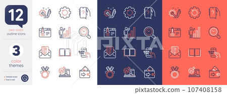 Set of Education, Time management and Ask question line icons. Include Book, Online chemistry, Start business icons. Graph chart, Engineering, Wallet web elements. Credit card. Vector Set of Education, Time management and Ask question line icons. Include Book, Online chemistry, Start business icons. Graph chart, Engineering, Wallet web elements. Credit card. Vector 107408158