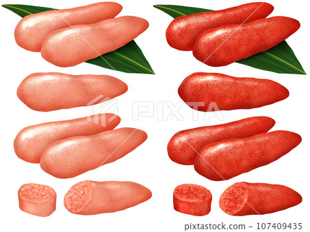 Karashi mentaiko cod roe fish roe Japanese food 107409435