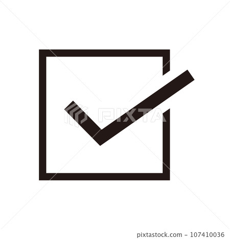 check mark check box - Stock Illustration [107410036] - PIXTA