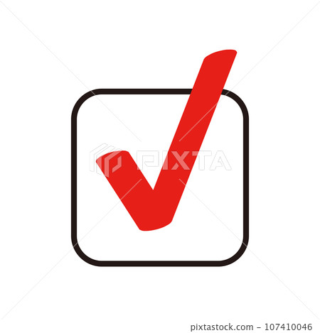Check mark simple icon 107410046