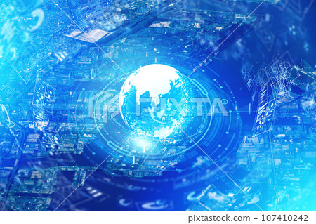 Virtual space of the future/city 107410242