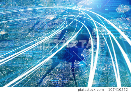 Virtual space of the future/city 107410252