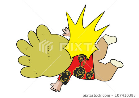 華而不實的男人相撞摔倒 華而不實的男人相撞摔倒 107410393