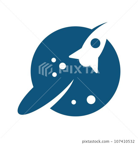 Space planet icon logo design 107410532