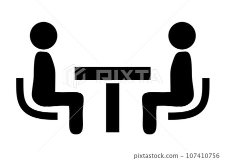 Icons for business scenes such as consultation, business negotiations, meetings, etc. 107410756